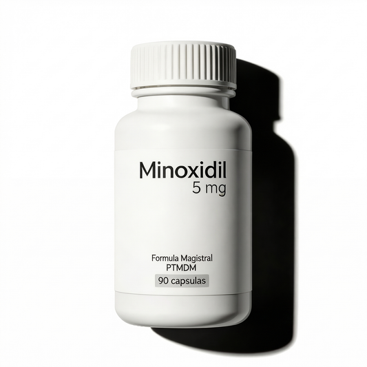 Minoxidil Oral 90 Cápsulas 5 mg. El mejor precio del mercado.